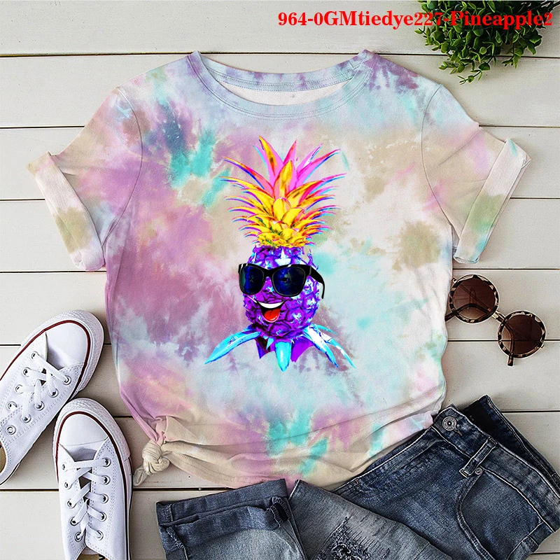Men's Tie Dye Gradient Loose Fashion Harajuku T-Shirts Pineapple Print Hip Hop Short Sleeve Couple Streetwear Casual T Shirt Men
Men's Tie Dye Gradient Loose Fashion Harajuku T-Shirts Pineapple Print Hip Hop Short Sleeve Couple Streetwear Casual T Shirt Men