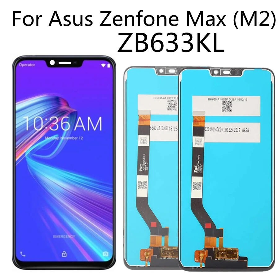 

6.26" For Asus Zenfone Max M2 LCD ZB633KL/ZB632KL X01AD LCD Display Screen Touch Panel Digitizer Assembly for ASUS X01BD LCD