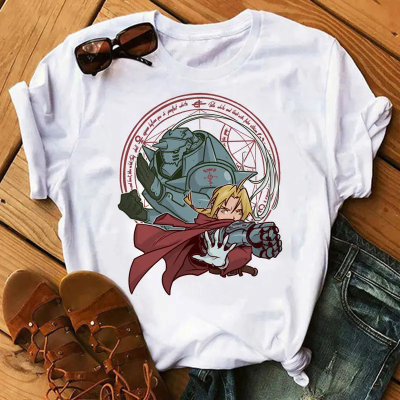 Hot sale Fullmetal Alchemist T-shirt women Japanese cartoon Anime tshirt Female Harajuku Ullzang Graphic Tshirt 90s Tops Tees
Hot sale Fullmetal Alchemist T-shirt women Japanese cartoon Anime tshirt Female Harajuku Ullzang Graphic Tshirt 90s Tops Tees