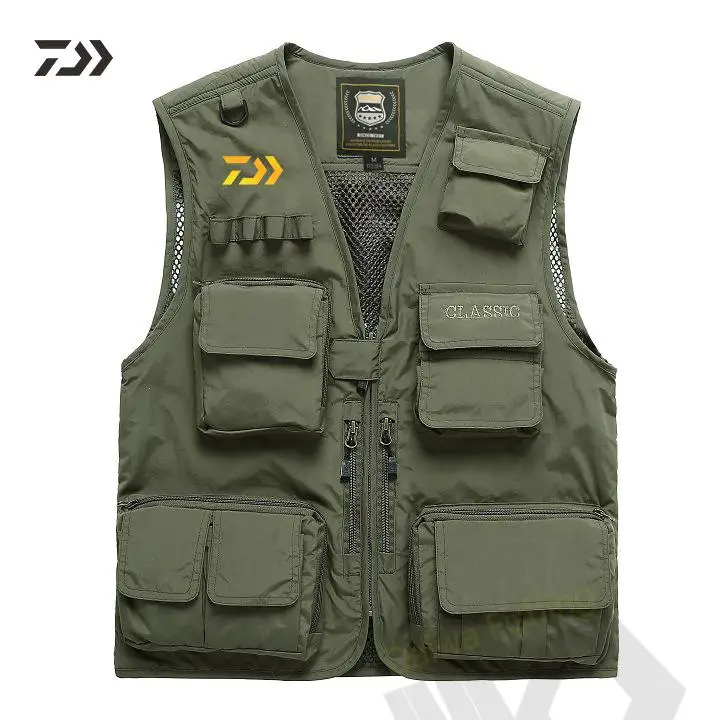 2021 Outdoor Summer Fishing Vests Breathable Multi Pocket Multifunctional Ultralight Mesh Jackets Photography Hiking Men's Vest
2021 Outdoor Summer Fishing Vests Breathable Multi Pocket Multifunctional Ultralight Mesh Jackets Photography Hiking Men's Vest