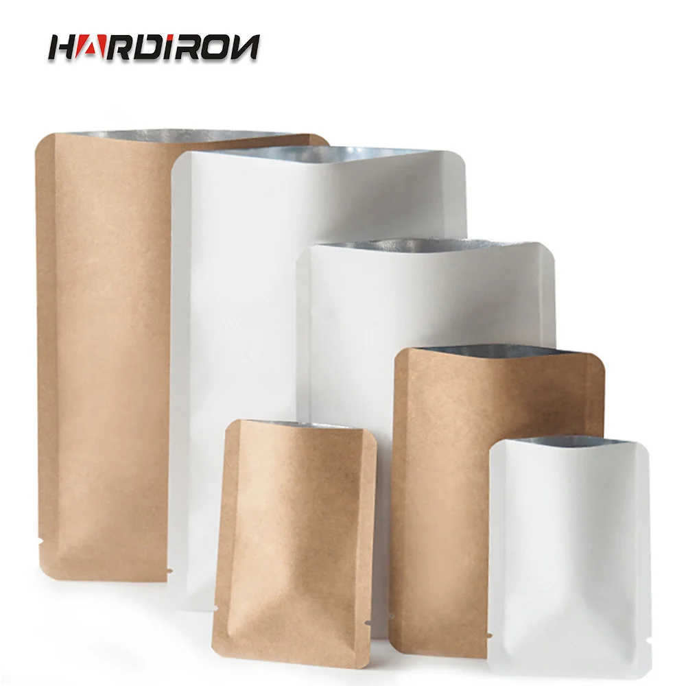 100pcs Vacuum White Yellow Kraft Paper Flat Pocket Nuts Melon Seeds Tea moistureproof Thick Aluminum Foil Snacks Flat Bottom Bag 
100pcs Vacuum White Yellow Kraft Paper Flat Pocket Nuts Melon Seeds Tea moistureproof Thick Aluminum Foil Snacks Flat Bottom Bag