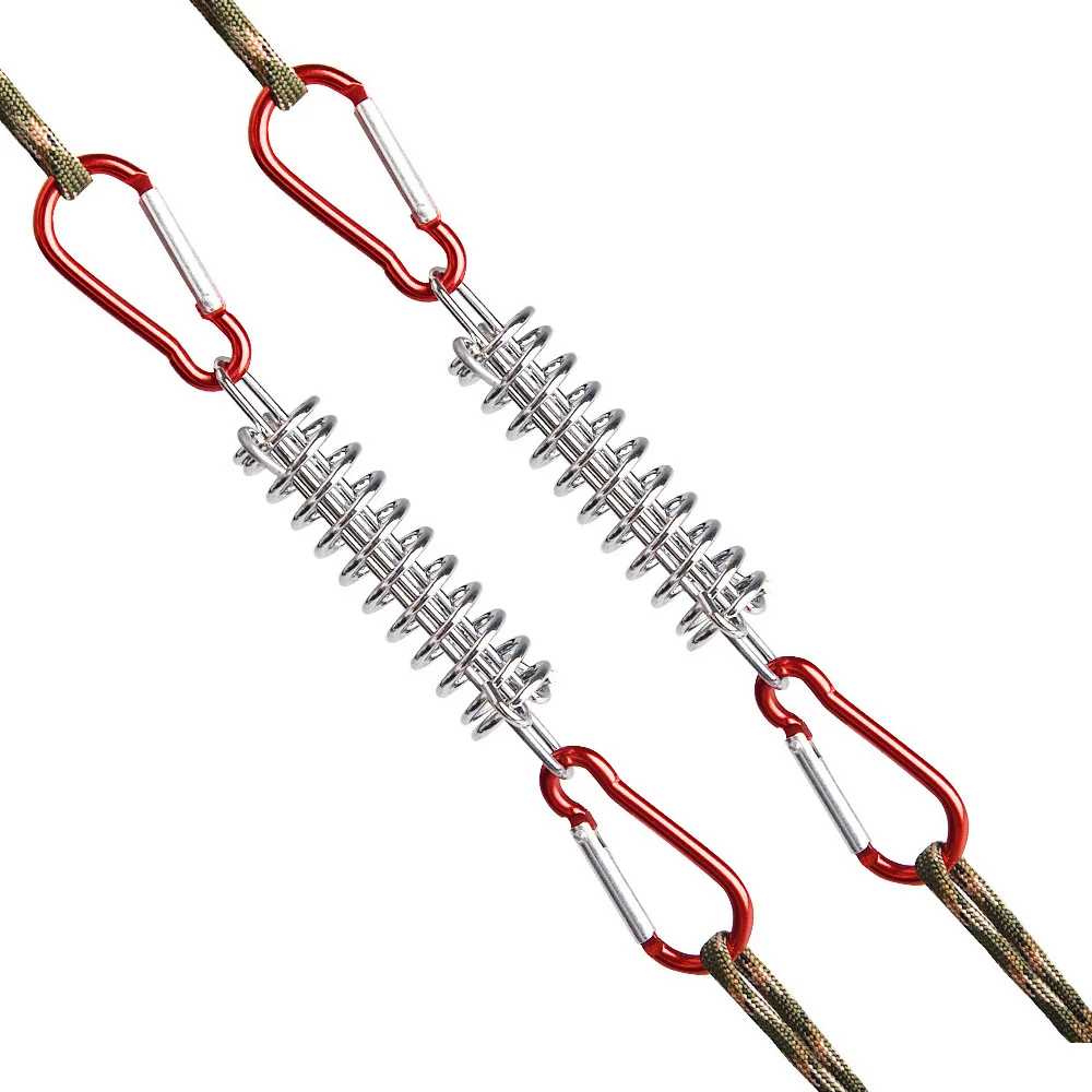 Tent Rope Tightener with Carabiner Clips Cord Adjuster Tensioner Outdoor Camping Windproof Spring Tent Buckle Fixing Accessories
Tent Rope Tightener with Carabiner Clips Cord Adjuster Tensioner Outdoor Camping Windproof Spring Tent Buckle Fixing Accessories
