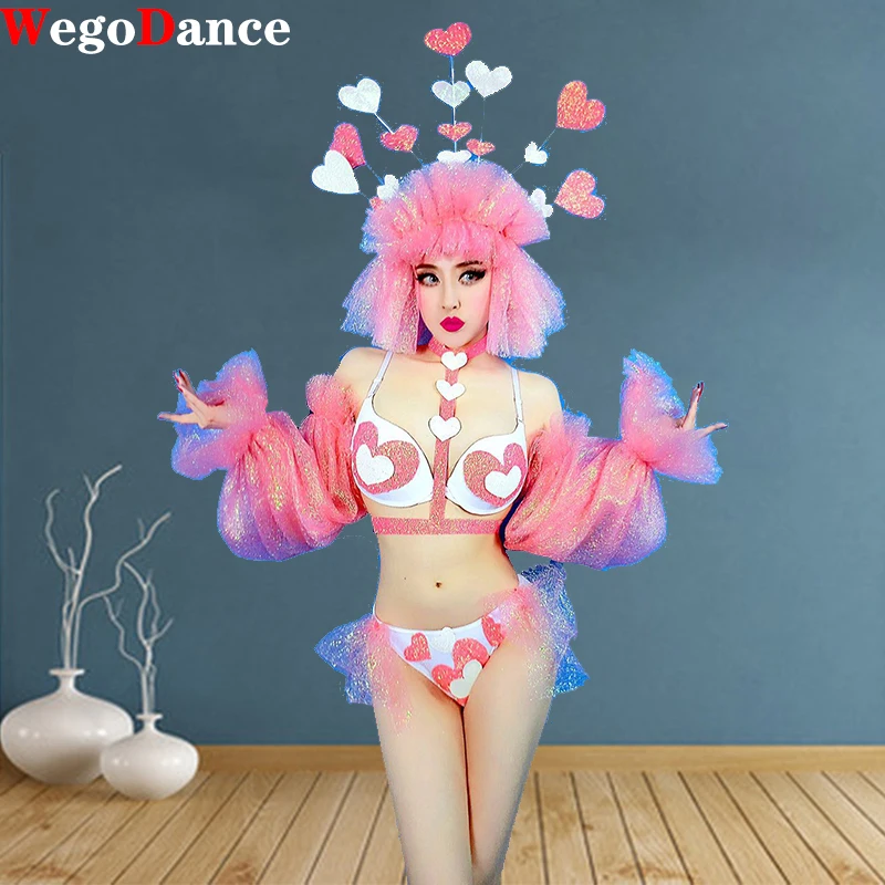 New Women Dj Dancer Costume Symphony Candy Love Set Birthday Party Prom Clothing Singer Suit
New Women Dj Dancer Costume Symphony Candy Love Set Birthday Party Prom Clothing Singer Suit