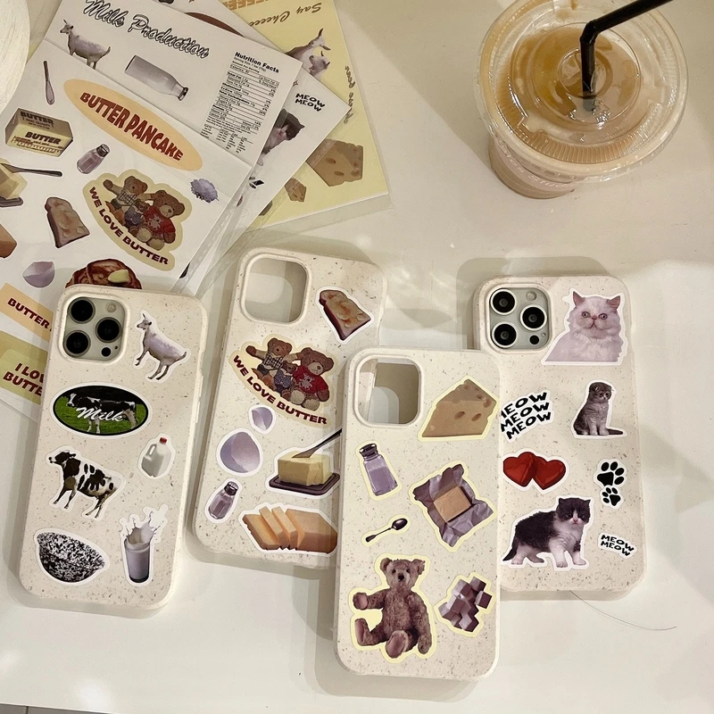 DIY Sticker Cute Cartoon Animal Cat Bear Korean Phone Case For iPhone 13 12 11 Pro Max X Xr Xs Max 7 8 Plus Soft Silicone Cover
DIY Sticker Cute Cartoon Animal Cat Bear Korean Phone Case For iPhone 13 12 11 Pro Max X Xr Xs Max 7 8 Plus Soft Silicone Cover