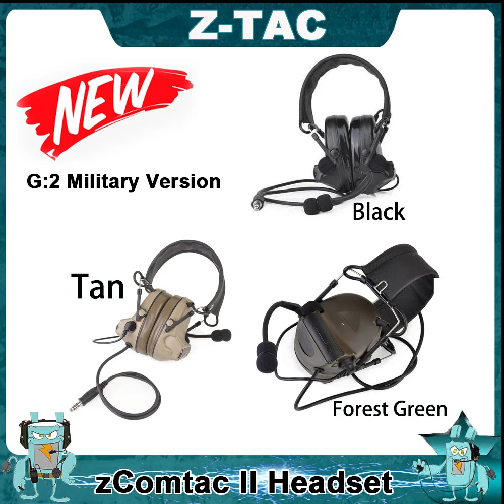 Z-TAC Tactical zPeltor zComtac II Гарнитура G:2 военная версия штепсельная вилка шумоподавление наушники микрофон для страйкбола стрельбы 
Z-TAC Tactical zPeltor zComtac II Гарнитура G:2 военная версия штепсельная вилка шумоподавление наушники микрофон для страйкбола стрельбы