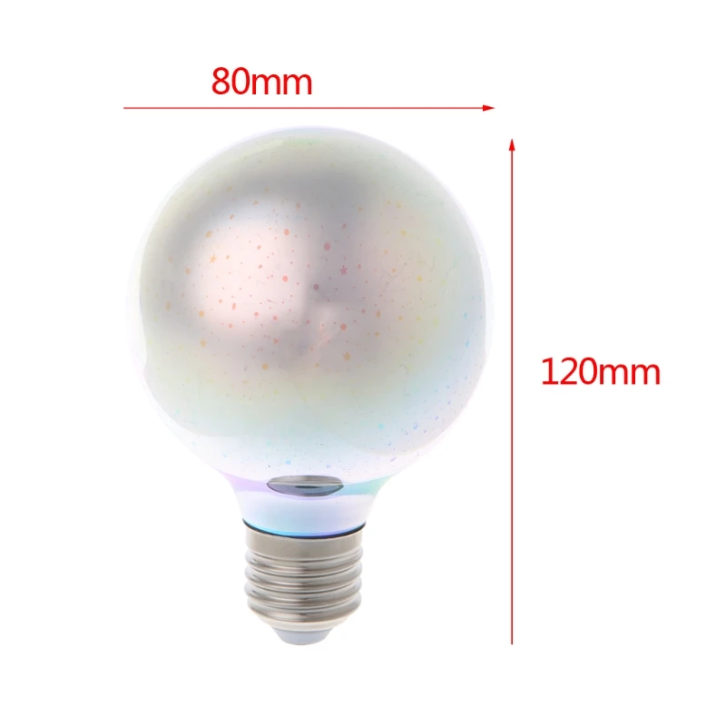 E27 G80 Colourful 3D Star Shine Decoration Multiple Reflection Alluminum Plated Glass
E27 G80 Colourful 3D Star Shine Decoration Multiple Reflection Alluminum Plated Glass