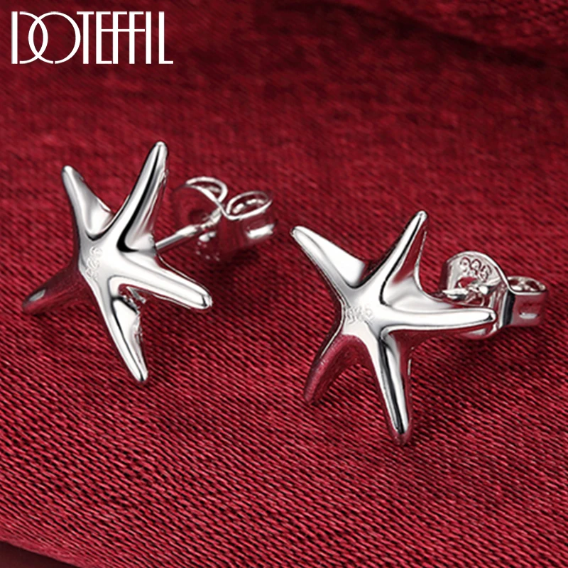 DOTEFFIL 925 Sterling Silver Starfish Stud Earrings For Woman Wedding Engagement Fashion Party Charm Jewelry
DOTEFFIL 925 Sterling Silver Starfish Stud Earrings For Woman Wedding Engagement Fashion Party Charm Jewelry