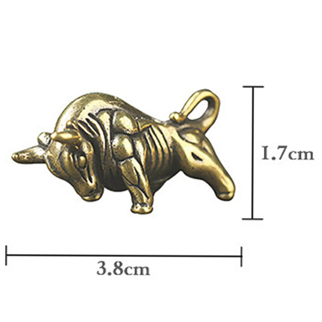 Mini Vintage Brass Bull Decorative Craft Ornament Statue Figurines Keychain Ornament Home Office Desk Decoration
Mini Vintage Brass Bull Decorative Craft Ornament Statue Figurines Keychain Ornament Home Office Desk Decoration