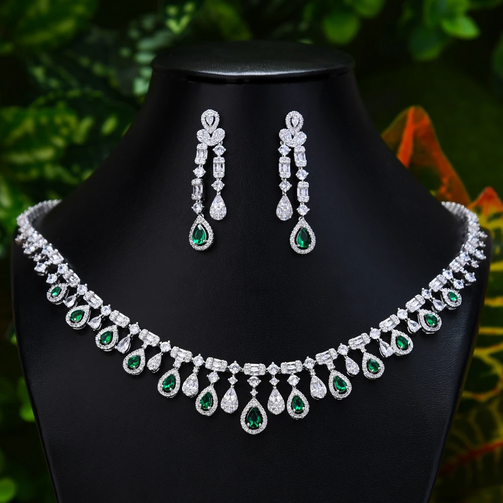 missvikki High Quality Cubic Zirconia Wedding Necklace and Earrings Luxury Crystal Bridal Jewelry Sets for Fashion Bridesmaids
missvikki High Quality Cubic Zirconia Wedding Necklace and Earrings Luxury Crystal Bridal Jewelry Sets for Fashion Bridesmaids