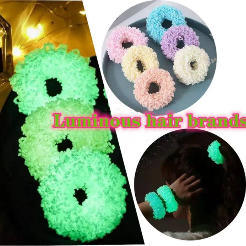 Fashion Girls Women Luminous Colorful Headwear Plush Headband Elastic Scrunchies Ponytail Hair Band Hair Accessories
Fashion Girls Women Luminous Colorful Headwear Plush Headband Elastic Scrunchies Ponytail Hair Band Hair Accessories