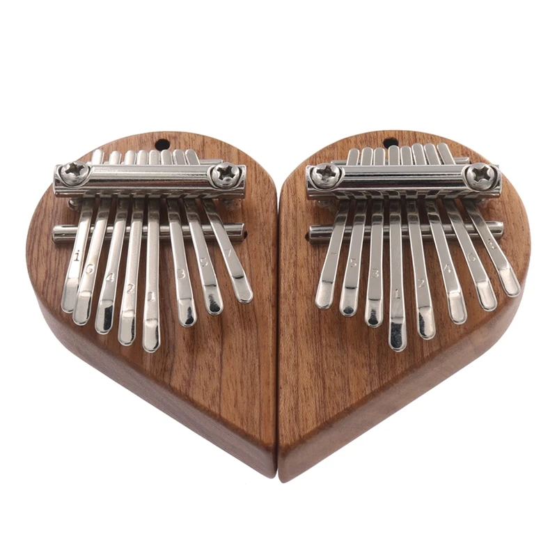 2 Packs Left And Right Heart Shaped 8 Key Mini Kalimba Finger Thumb Piano Marimba Musical Instrument
2 Packs Left And Right Heart Shaped 8 Key Mini Kalimba Finger Thumb Piano Marimba Musical Instrument