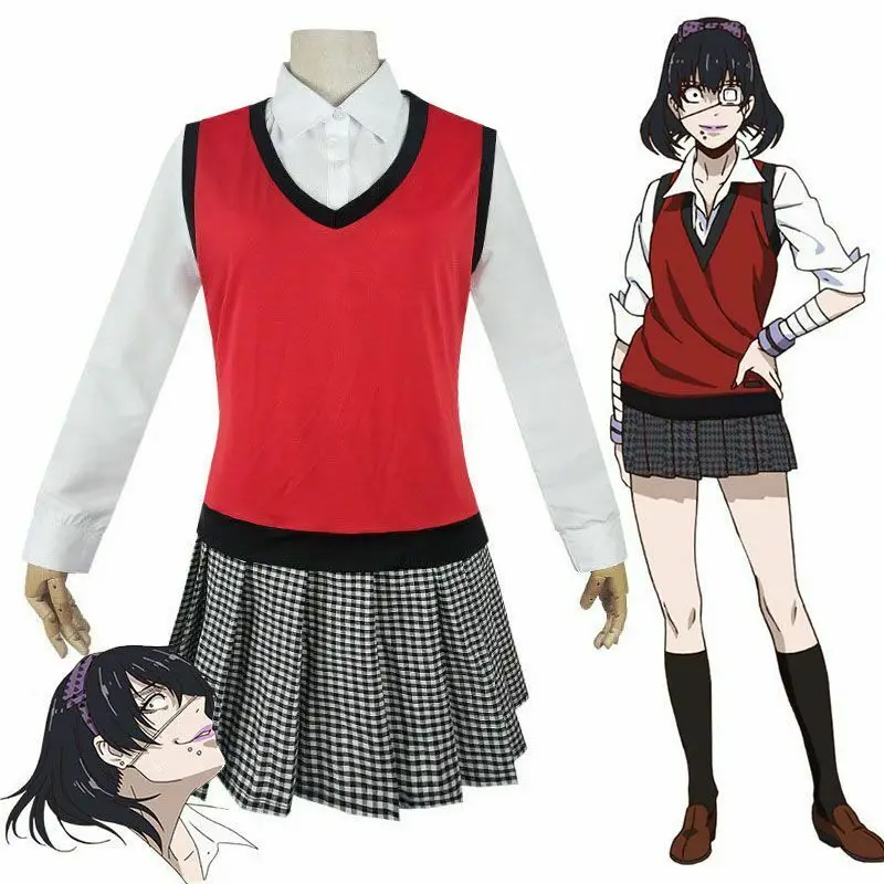 Аниме Kakegurui компульсивный игрок мидари Икисима косплей костюм японская школьная девушка JK Униформа жилет платье для женщин Хэллоуин
Аниме Kakegurui компульсивный игрок мидари Икисима косплей костюм японская школьная девушка JK Униформа жилет платье для женщин Хэллоуин