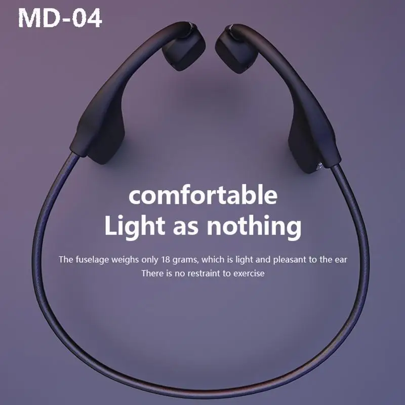 Md04 наушники с костной проводимостью, Bluetooth 5,0, функция музыкального вызова, беспроводные наушники без вкладышей, водонепроницаемая Спортивн...
Md04 наушники с костной проводимостью, Bluetooth 5,0, функция музыкального вызова, беспроводные наушники без вкладышей, водонепроницаемая Спортивн...