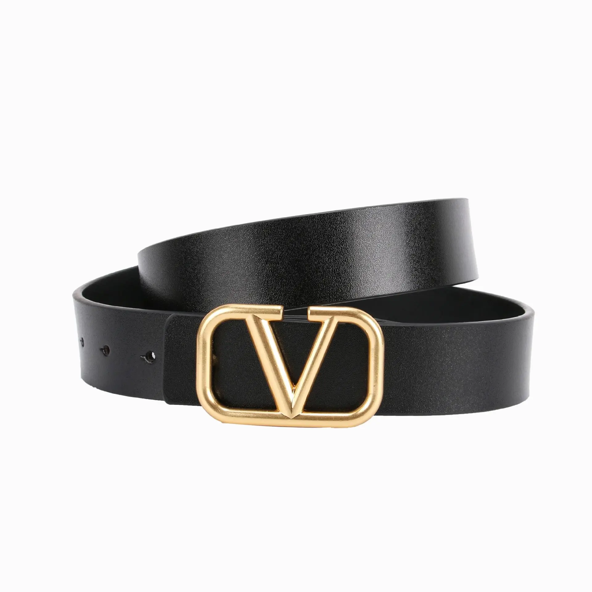 High-Quality Designer Men's New Belts Leather Letter BuckleV-shaped Buckle Thick Belts Ashion Luxury Brand Genuine Leather Belts
High-Quality Designer Men's New Belts Leather Letter BuckleV-shaped Buckle Thick Belts Ashion Luxury Brand Genuine Leather Belts