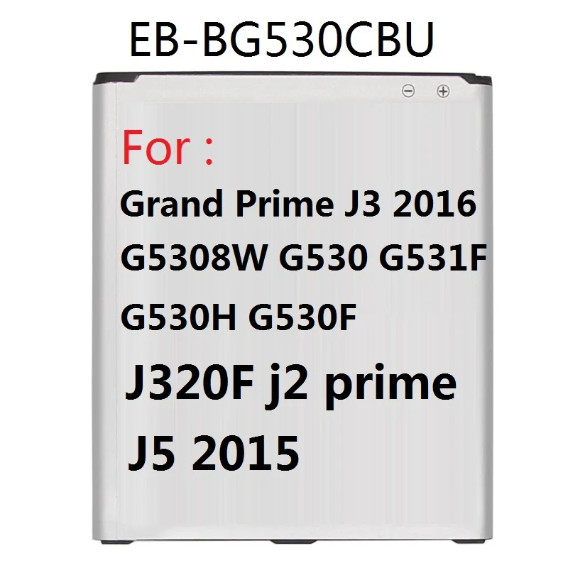 Аккумулятор для Samsung Galaxy Grand Prime J3 2016 J320F j2 prime G5308W G530 G530H G531F J5 2015|Аккумуляторы