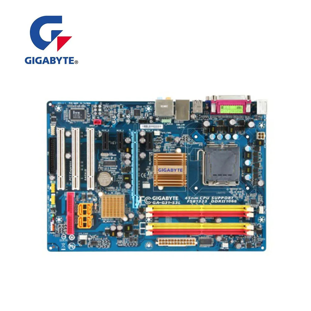 Для GIGABYTE GA G31 S3L рабочего Материнская плата разъем LGA 775 DDR2 Отремонтированная