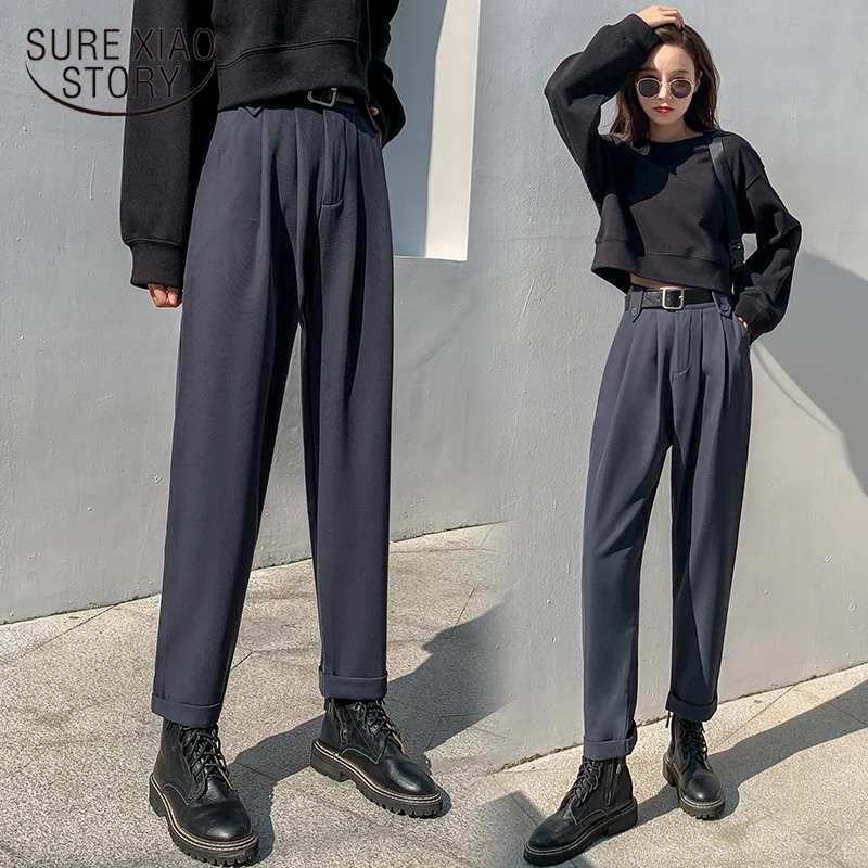 Wide Leg Thin Straight OL Pocket Solid Trouser 2020 Autumn and Winter New Suit Pants Women's High Waist Drape Loose Pant 11388
Wide Leg Thin Straight OL Pocket Solid Trouser 2020 Autumn and Winter New Suit Pants Women's High Waist Drape Loose Pant 11388