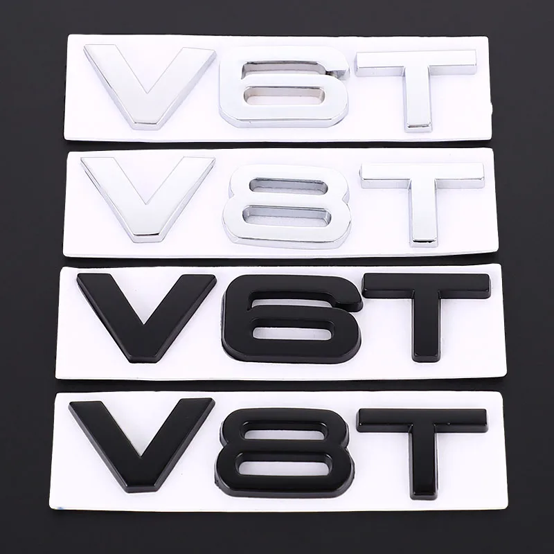 Car Sticker 3D V6T V8T Logo Metal Emblem Badge Decals Displacement Stickers for Audi S3 S4 S5 S6 S7 S8 A4L A5 A6L A7 Q3 Q5 Q7
Car Sticker 3D V6T V8T Logo Metal Emblem Badge Decals Displacement Stickers for Audi S3 S4 S5 S6 S7 S8 A4L A5 A6L A7 Q3 Q5 Q7