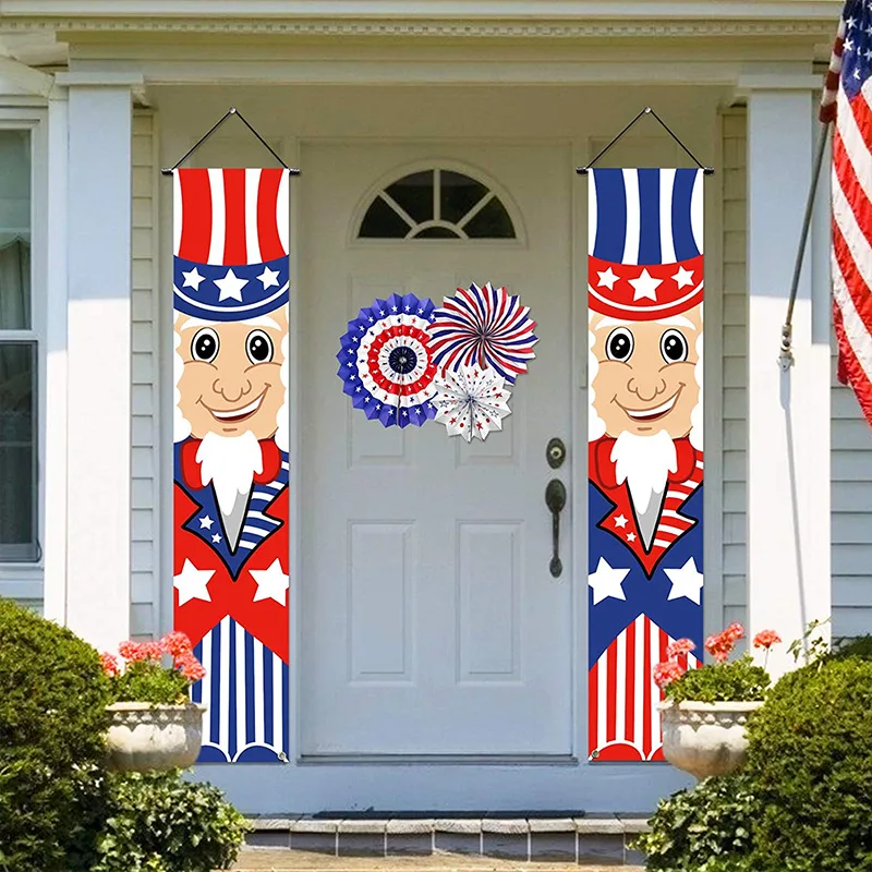 American Independence Day Flag Porch Sign Banners Door Sign Garden Banner Decorative Couplet Hanging Banner Yard Indoor Outdoor
American Independence Day Flag Porch Sign Banners Door Sign Garden Banner Decorative Couplet Hanging Banner Yard Indoor Outdoor
