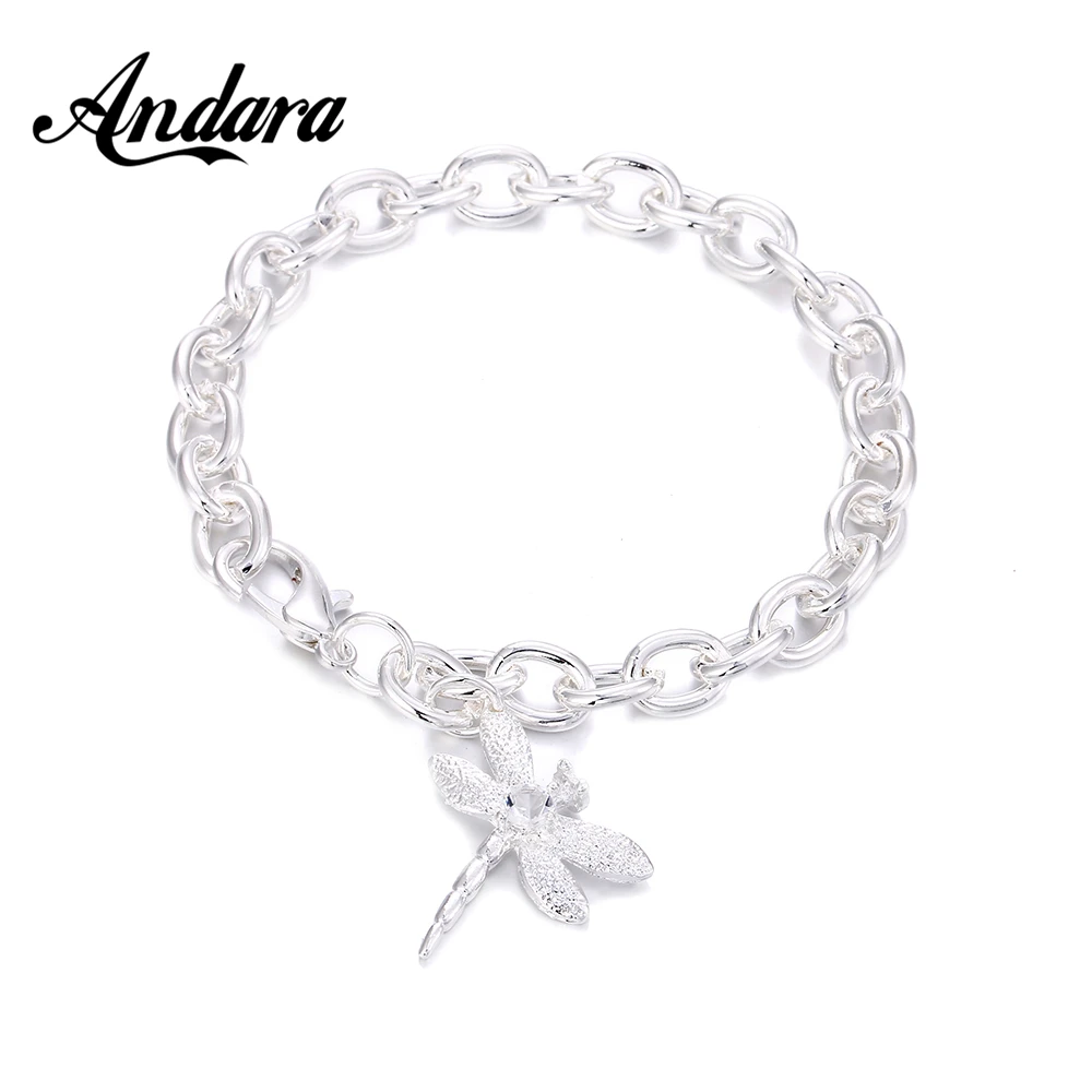 New 925 sterling silver bracelet dragonfly pendant lobster clasp bracelet for women & men jewelry gifts
New 925 sterling silver bracelet dragonfly pendant lobster clasp bracelet for women & men jewelry gifts