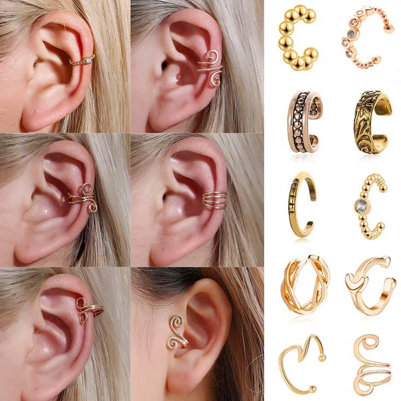 Vintage Ear Clip for Women 1Pc Simple U-Shaped Ear Cuff No Piercing Gold Punk Ear Clips On Earrings Personality Fashion Jewelry
Vintage Ear Clip for Women 1Pc Simple U-Shaped Ear Cuff No Piercing Gold Punk Ear Clips On Earrings Personality Fashion Jewelry