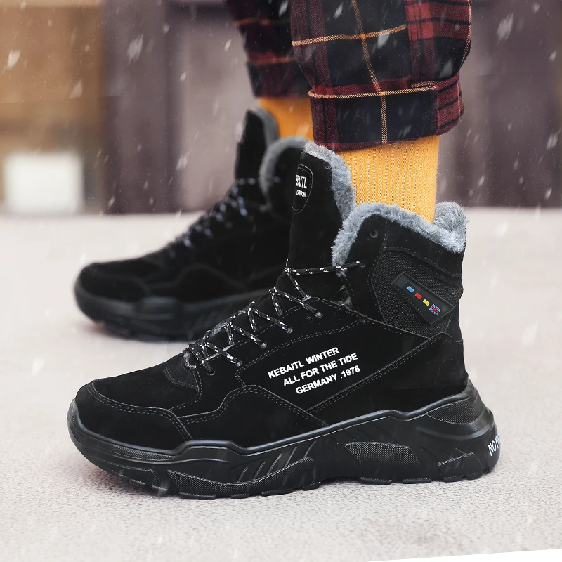 2021 Winter Men Boots Keep Warm Plush Military Combat Boots High Quality Black Snow Boot Leather Sneakers Outdoor Climbing Shoes
2021 Winter Men Boots Keep Warm Plush Military Combat Boots High Quality Black Snow Boot Leather Sneakers Outdoor Climbing Shoes