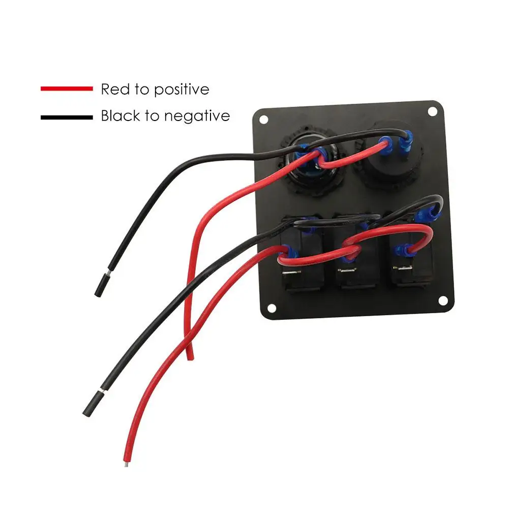 Boat Switch Panel Car Switch Panel Waterproof Digital Voltmeter Dual USB Port 12V Outlet Combination Marine LED Rocker 3 Gang
Boat Switch Panel Car Switch Panel Waterproof Digital Voltmeter Dual USB Port 12V Outlet Combination Marine LED Rocker 3 Gang