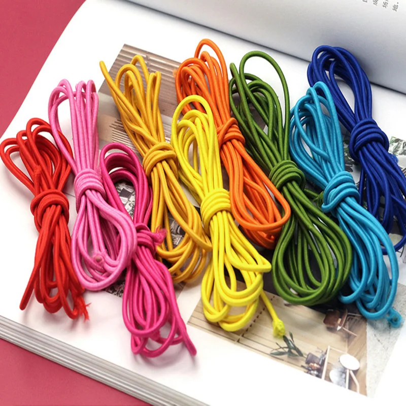 10M* 2.4mm Colorful Round Elastic Band Elastic Cord DIY Craft Fine Rope Children's Clothing Shoe Hair Rope Sewing Accessories
10M* 2.4mm Colorful Round Elastic Band Elastic Cord DIY Craft Fine Rope Children's Clothing Shoe Hair Rope Sewing Accessories