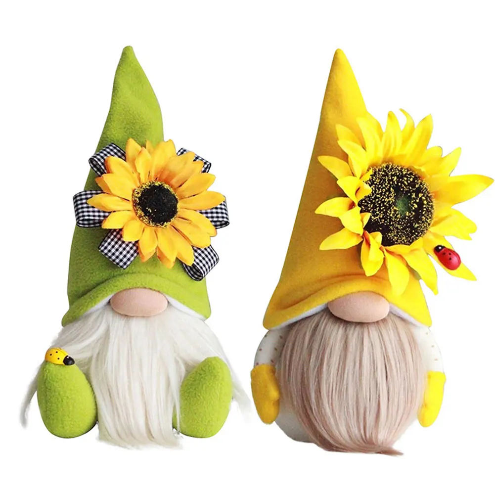 Bee Day Gnome Spring Sunflower Faceless Doll Plush Elf Dwarf Doll Ornament Decoration Home Plush Toys Hot Yellow Green 2PCS
Bee Day Gnome Spring Sunflower Faceless Doll Plush Elf Dwarf Doll Ornament Decoration Home Plush Toys Hot Yellow Green 2PCS