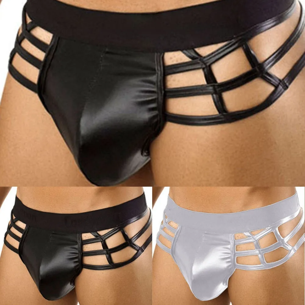 Men's Fashion Nightclub Patent Ultra-Thin Erotic Lingerie Leather PU Mirror Panties Sexy Underwear U Convex Pouch Slip Jockstrap
Men's Fashion Nightclub Patent Ultra-Thin Erotic Lingerie Leather PU Mirror Panties Sexy Underwear U Convex Pouch Slip Jockstrap