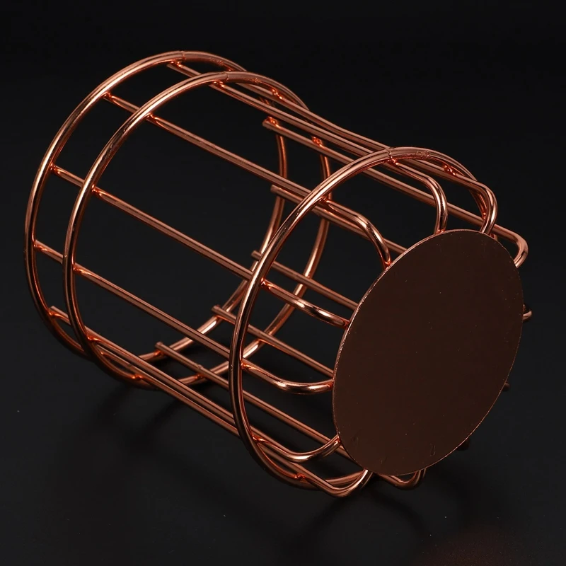 Rose Gold Wire Stripes Pencil Holder Round Iron Mesh Pen / Pencil Cup Stationery Organizer Desk Sorter For Office Home School Ro
Rose Gold Wire Stripes Pencil Holder Round Iron Mesh Pen / Pencil Cup Stationery Organizer Desk Sorter For Office Home School Ro