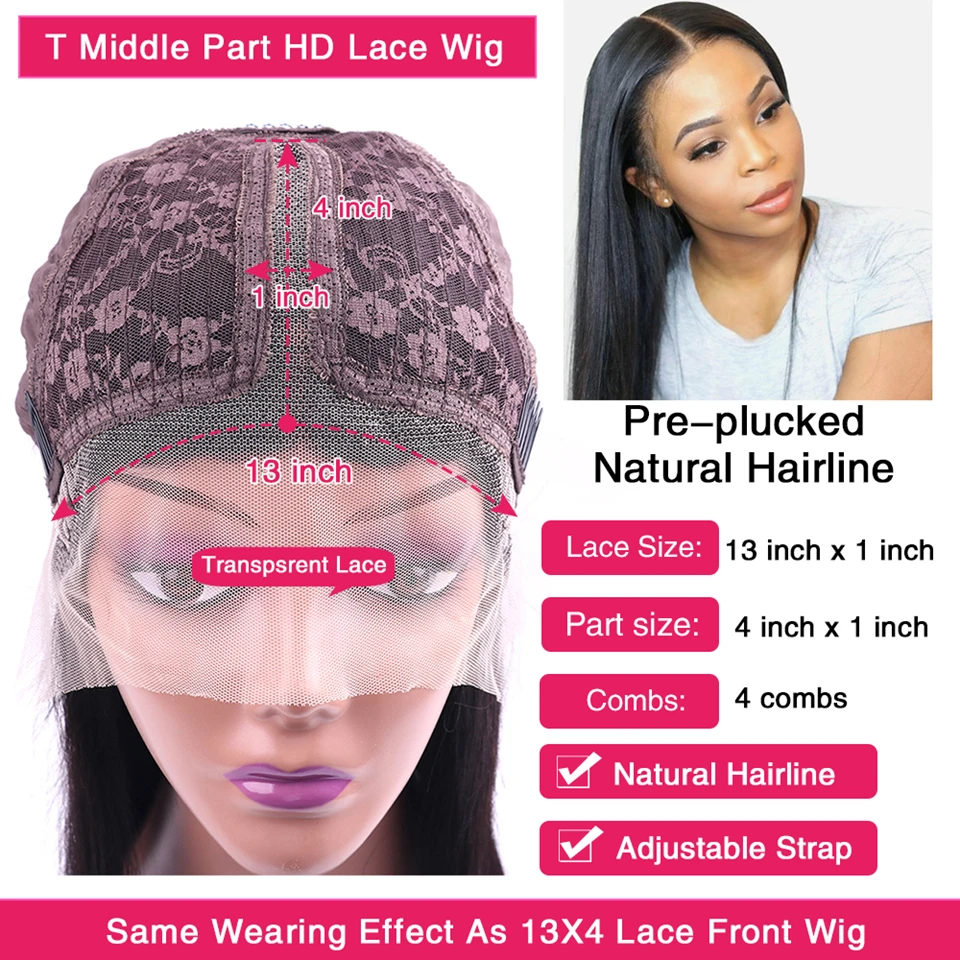Great Grace 13x1 T Part Pre Plucked HD Transparent Lace Wigs Human Hair Remy Peruvian Straight Human Hair Wig
Great Grace 13x1 T Part Pre Plucked HD Transparent Lace Wigs Human Hair Remy Peruvian Straight Human Hair Wig