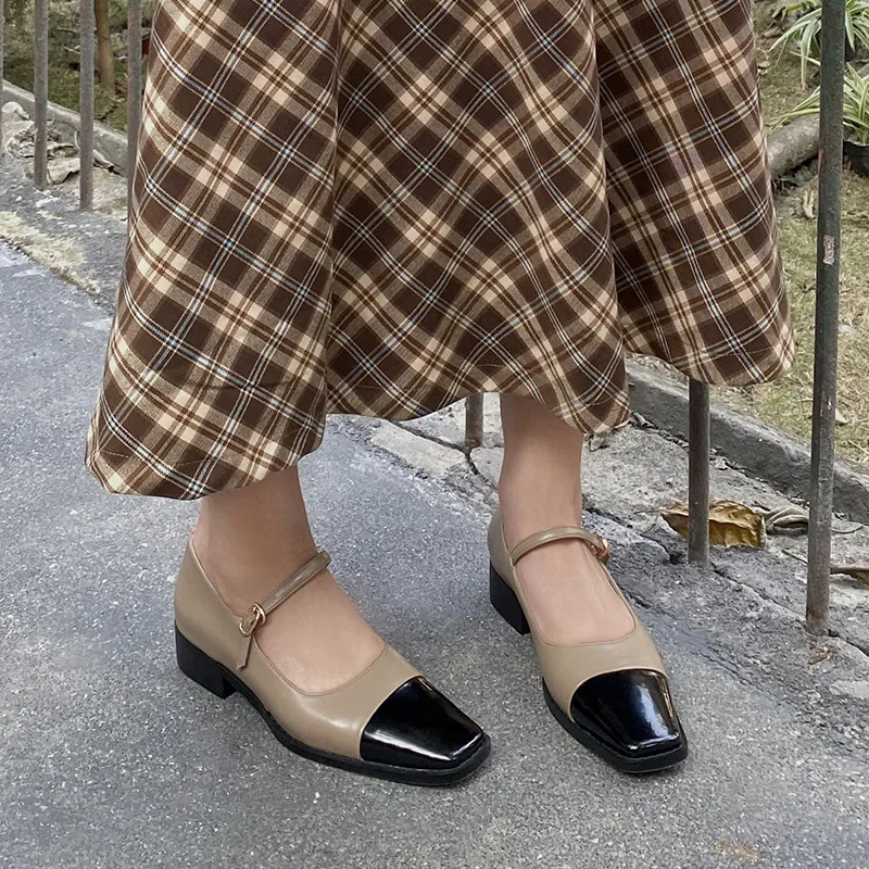 MoonMeek 2021 New Arrival Summer Mary Jane Shoes Genuine Leather Shoes Women Fashion Buckle Mixed Colors Women Pumps
MoonMeek 2021 New Arrival Summer Mary Jane Shoes Genuine Leather Shoes Women Fashion Buckle Mixed Colors Women Pumps