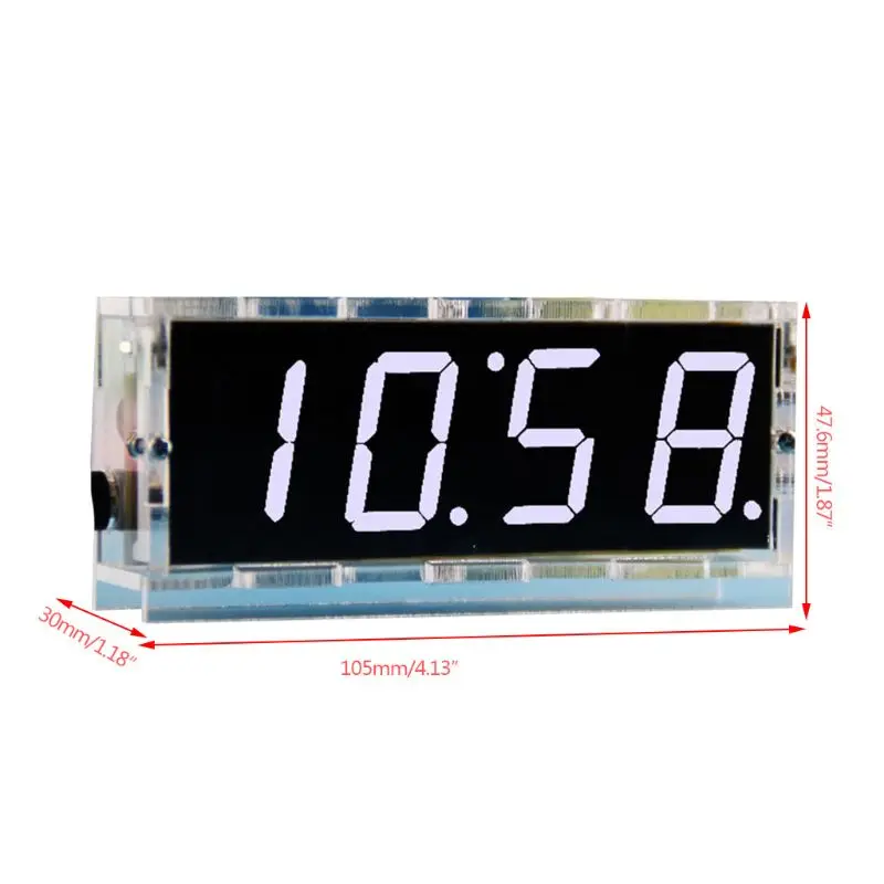 1Set DIY Electronic Clock Kit LED Microcontroller Digital Clock Time Thermometer
1Set DIY Electronic Clock Kit LED Microcontroller Digital Clock Time Thermometer