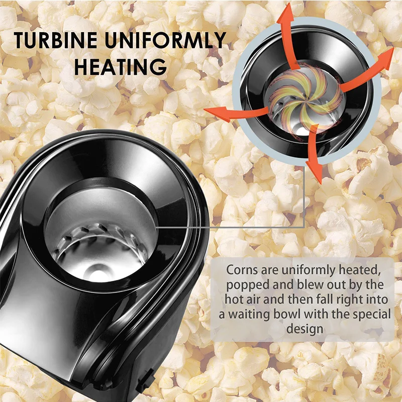 110V/220V EU Electric Corn Popcorn Maker Household Automatic Mini Hot Air Popcorn Making Machine DIY Corn Popper Children Gift
110V/220V EU Electric Corn Popcorn Maker Household Automatic Mini Hot Air Popcorn Making Machine DIY Corn Popper Children Gift