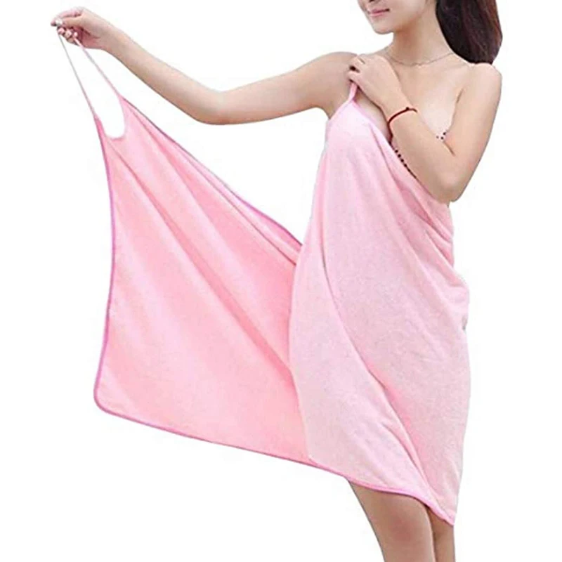 Women's Wearable Quick-Drying Soft Bath Towel Shoulder Straps Super Absorbent Beach Towel Spa Bathrobes FS99
Women's Wearable Quick-Drying Soft Bath Towel Shoulder Straps Super Absorbent Beach Towel Spa Bathrobes FS99