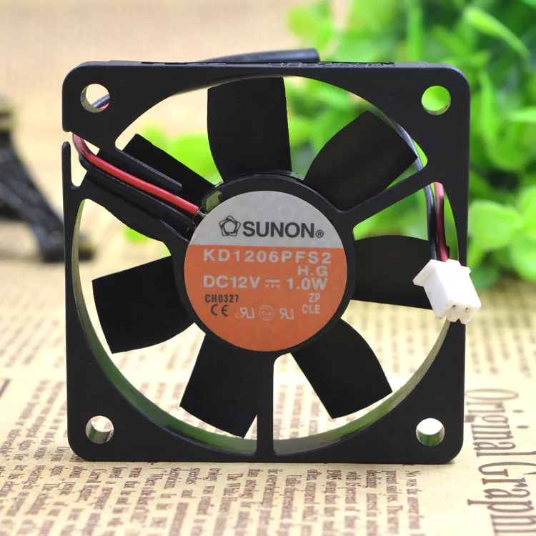 Оригинальный вентилятор охлаждения шасси для SUNON/ Jianzhun 6010 KD1206PFS2 12 в 1 0 Вт 6
