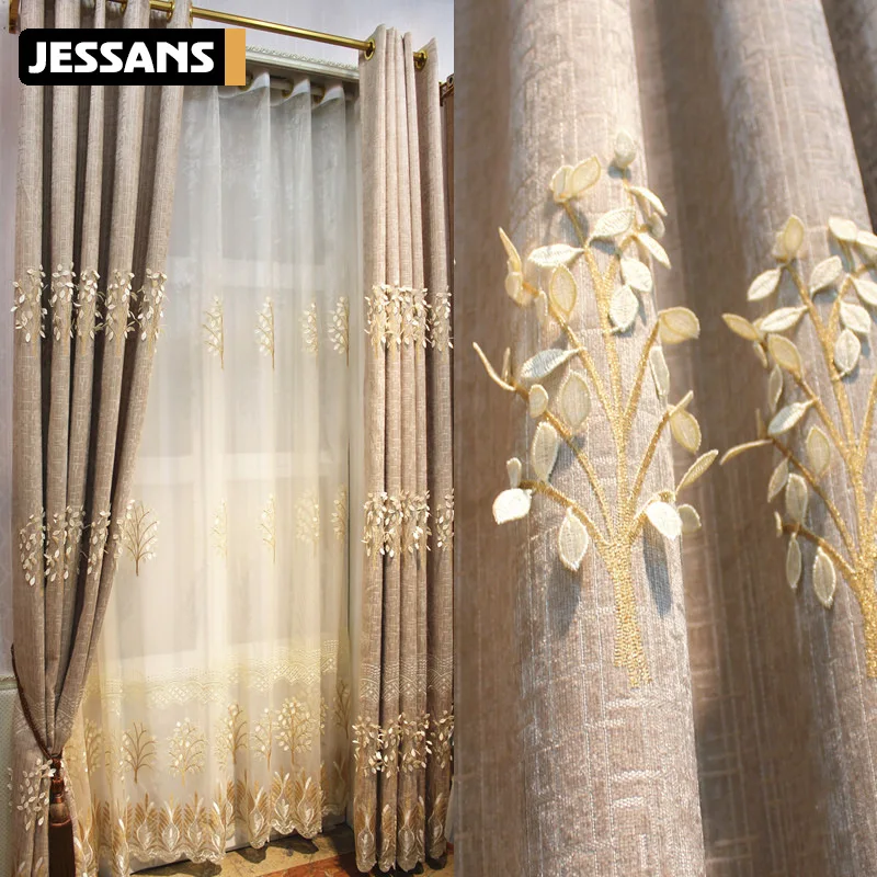 2021 Modern Pastoral Embossed Embroidered Curtains, Bedroom, Living Room, Study, Shading and Rough Customization
2021 Modern Pastoral Embossed Embroidered Curtains, Bedroom, Living Room, Study, Shading and Rough Customization