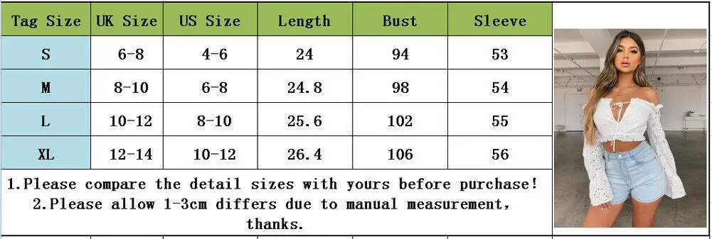Женские укороченные топы с длинным рукавом открытыми плечами и V-образным