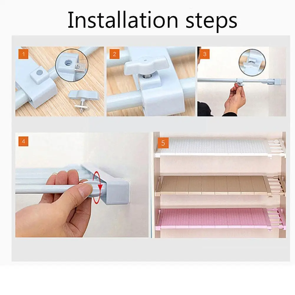 30-40cm Adjustable Closet Organizer Storage Shelf Wall Rack Decorative Shelves Kitchen Wardrobe Saving Holders Mounted Spac I4L6
30-40cm Adjustable Closet Organizer Storage Shelf Wall Rack Decorative Shelves Kitchen Wardrobe Saving Holders Mounted Spac I4L6