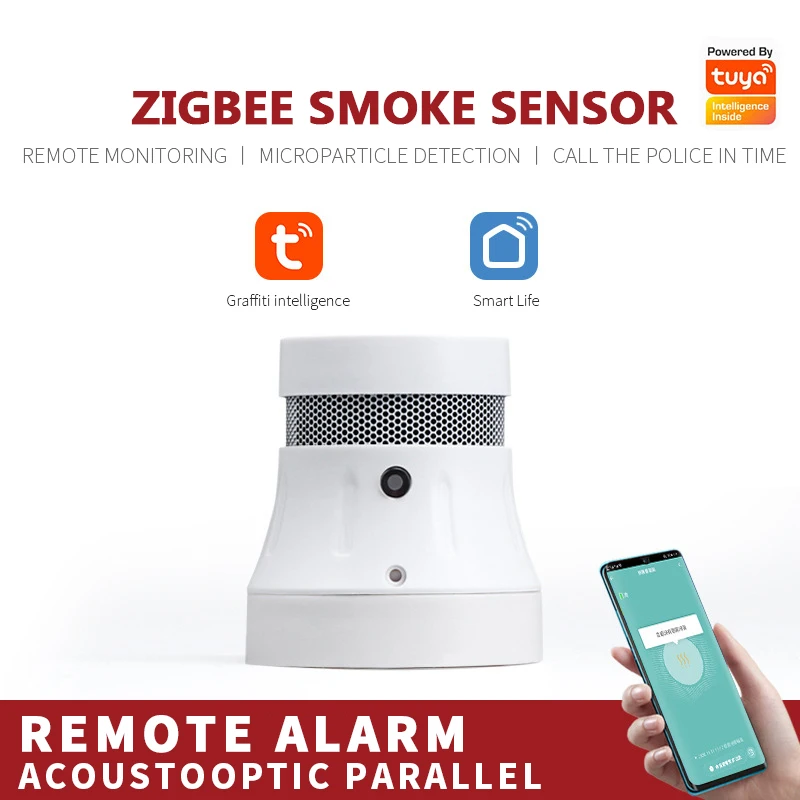 Tuya Zigbee Smart Smoke Detector Sensor Security Alarm System Smoke Alarm Fire Protection Smart Life/tuya App Notification
Tuya Zigbee Smart Smoke Detector Sensor Security Alarm System Smoke Alarm Fire Protection Smart Life/tuya App Notification