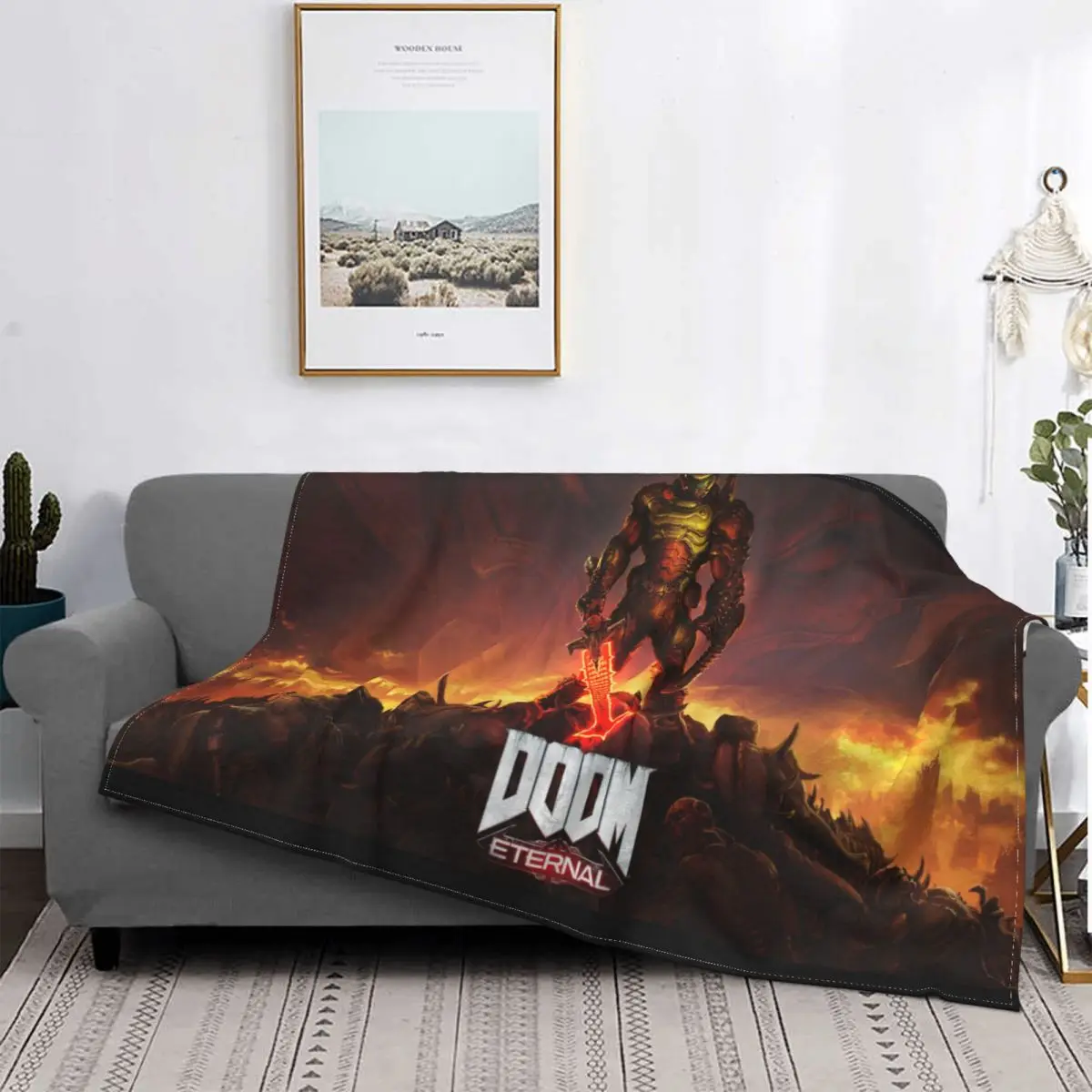 Doom Eternal-mantas para cama, cobija de franela acogedora, regalos para Navidad
Doom Eternal-mantas para cama, cobija de franela acogedora, regalos para Navidad