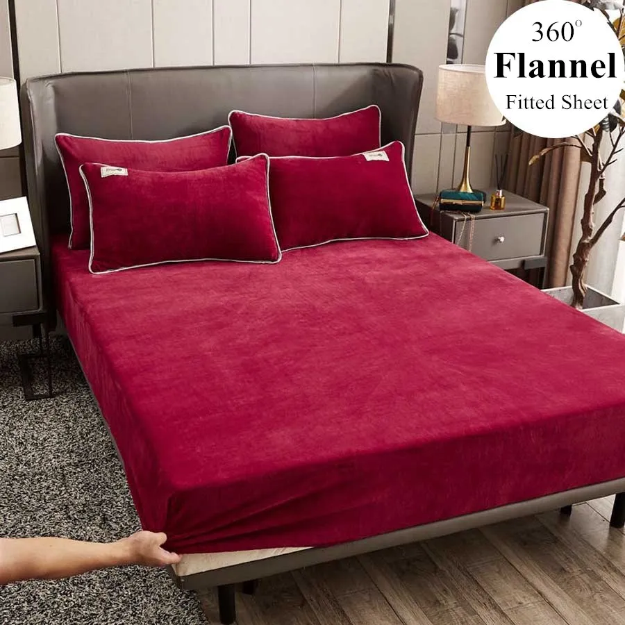 2021 New Winter warm solid flannel elastic band fitted sheet mattress cover super soft queen king size bed sheet and pillowcases 
2021 New Winter warm solid flannel elastic band fitted sheet mattress cover super soft queen king size bed sheet and pillowcases