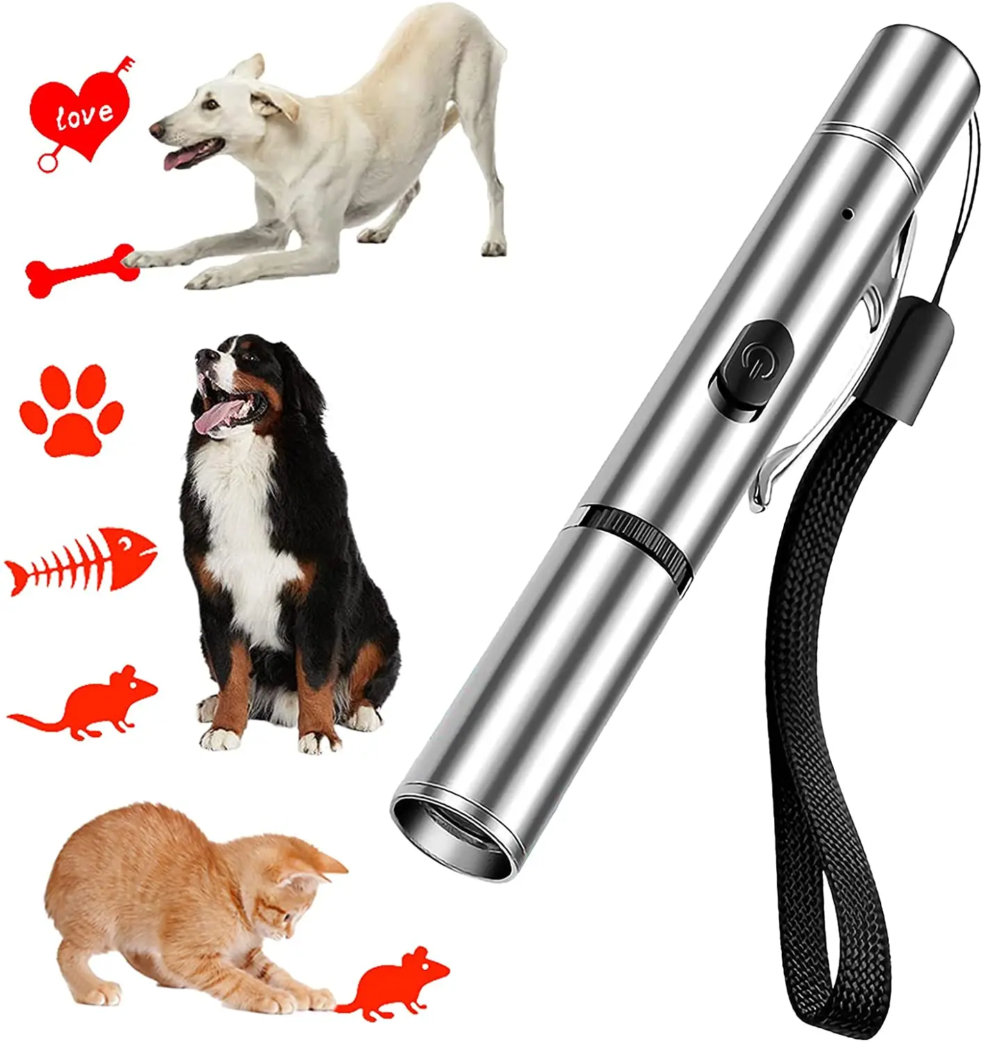 FOR Pet Toys, Indoor and Outdoor for Kitten and Dog, Rechargeable Type, Projection Mode is Safer, Like Cat Laser Pointer Fuction
FOR Pet Toys, Indoor and Outdoor for Kitten and Dog, Rechargeable Type, Projection Mode is Safer, Like Cat Laser Pointer Fuction