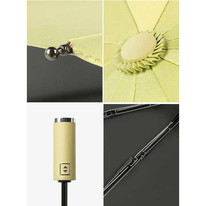 New 12K Three-folding Automatic Umbrella Rain Women Sunny/Rainy Windproof Anti-UV Umbrella For Male Female Summer Winter Parasol
New 12K Three-folding Automatic Umbrella Rain Women Sunny/Rainy Windproof Anti-UV Umbrella For Male Female Summer Winter Parasol