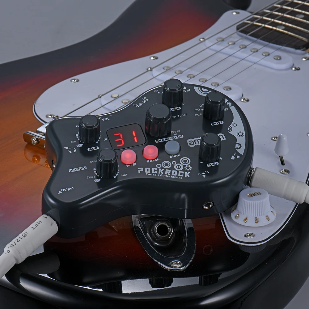 ammoon PockRock Guitar Multi-effects Processor Effect Pedal Guitar Pedal 15 Effect Types 40 Drum Rhythms with Power Adapter Hot
ammoon PockRock Guitar Multi-effects Processor Effect Pedal Guitar Pedal 15 Effect Types 40 Drum Rhythms with Power Adapter Hot