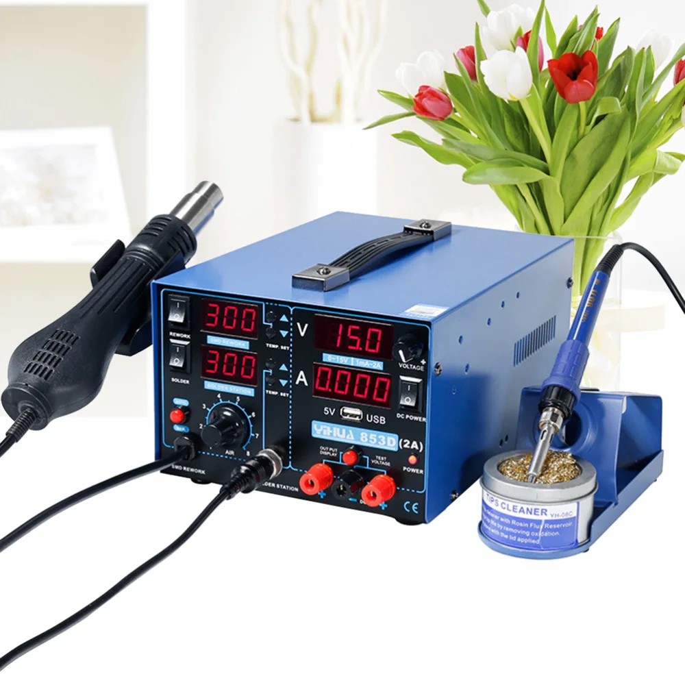 Tempreature Control Welding Table Hot Air Dismantling Welding Table 3 In 1 Welding Table Digital Display Welding Stage With EU P
Tempreature Control Welding Table Hot Air Dismantling Welding Table 3 In 1 Welding Table Digital Display Welding Stage With EU P