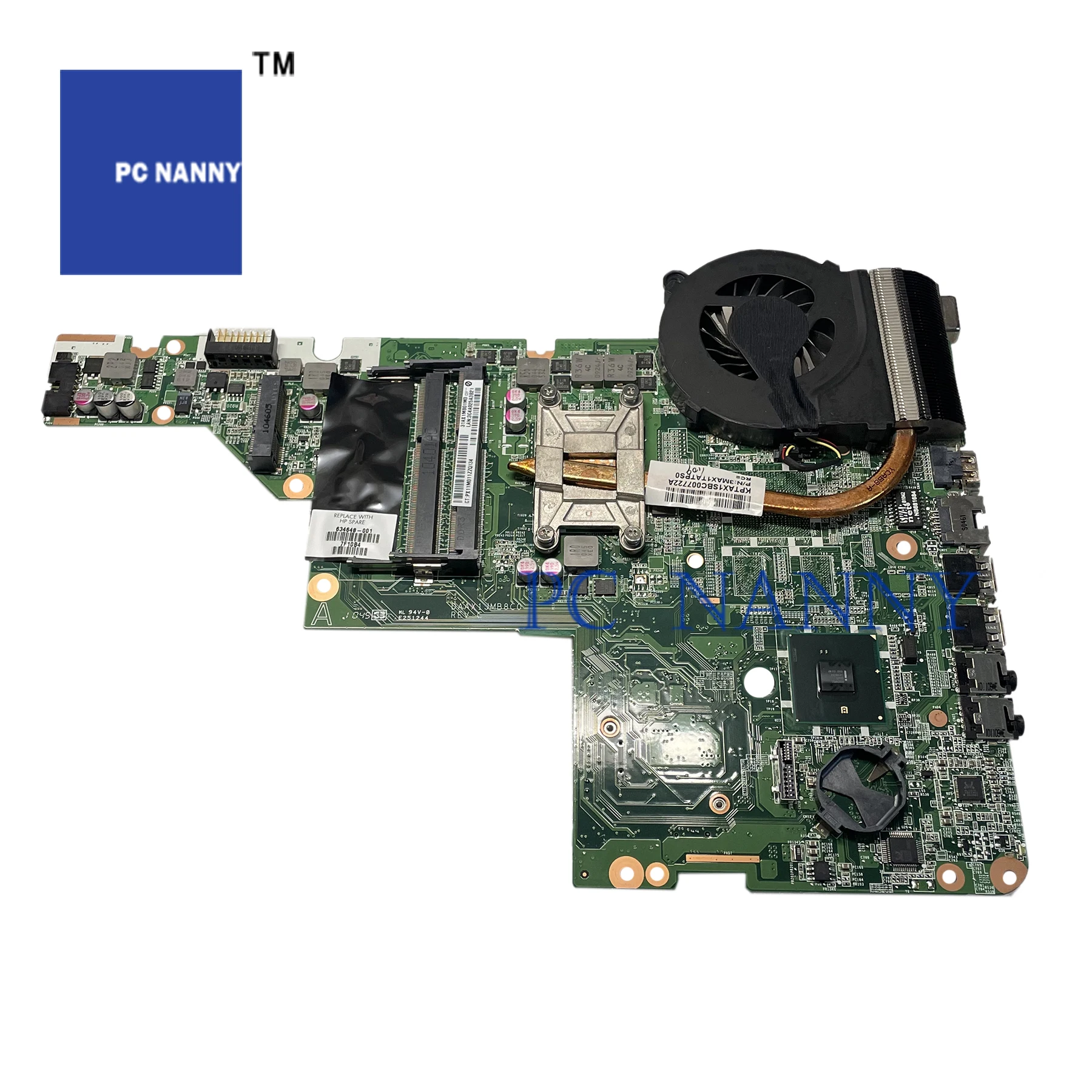 Материнская плата PCNANNY для ноутбуков HP G62 CQ62 G42 CQ42 634648-001 DAAX1JMB8C0, ddr3 I3 350M HM55, с вентиляторами, протестирована
Материнская плата PCNANNY для ноутбуков HP G62 CQ62 G42 CQ42 634648-001 DAAX1JMB8C0, ddr3 I3 350M HM55, с вентиляторами, протестирована