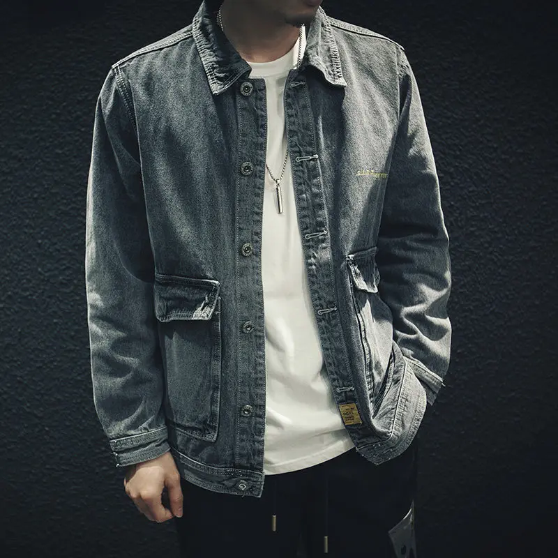 Hong Kong style 2021 teenagers denim jacket male fat new tooling denim jacket casual loose spring and autumn teenagers tops
Hong Kong style 2021 teenagers denim jacket male fat new tooling denim jacket casual loose spring and autumn teenagers tops