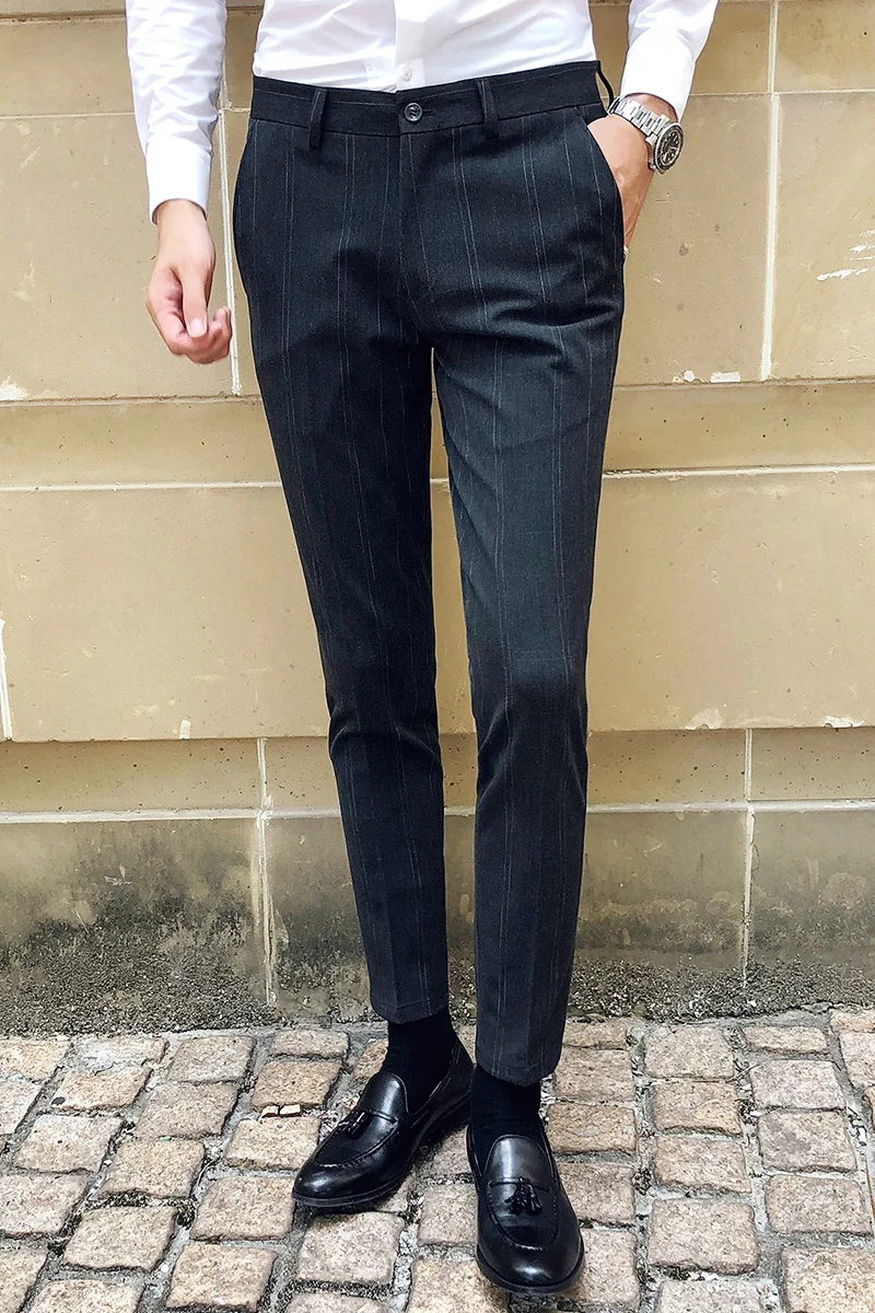2021 Summer Men's Suit Pants Men's Business Casual 9 Points Pants Slim Feet Straight Solid Color High-quality Suit Pants
2021 Summer Men's Suit Pants Men's Business Casual 9 Points Pants Slim Feet Straight Solid Color High-quality Suit Pants
